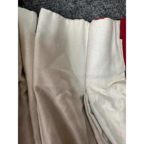 Vintage Handmade Scandinavian Folk Art Curtains 2 Pleated Panels 26"x33" Retro - Picture 8 of 10